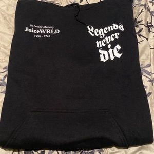 Juice Wrld In Loving Memory Hoodie Black